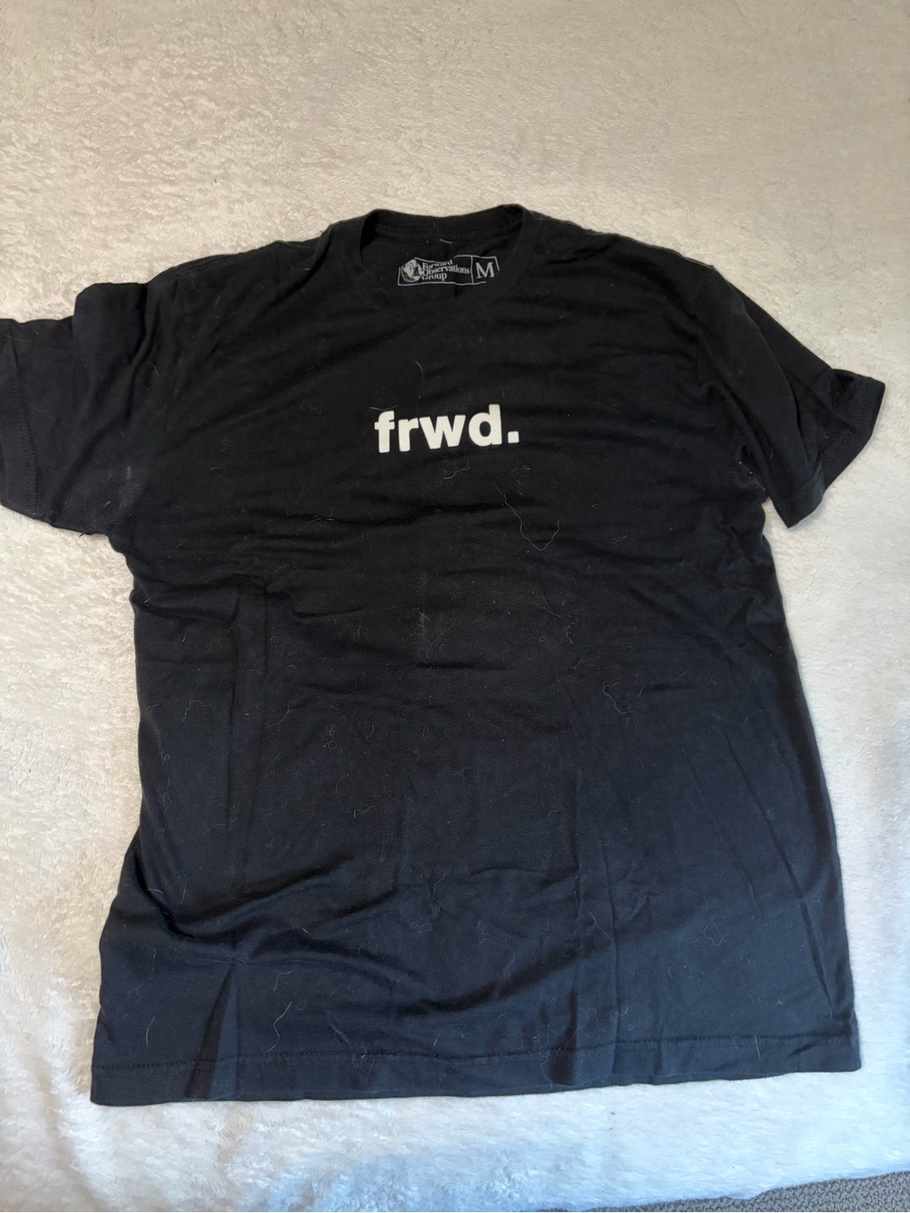 frwd. Black Short Sleeve Logo Tee